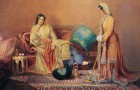 زنان فِنارنشین‌ یونانی. اثر نقاش بریتانیایی دنیل ولنتاین رویه. اثر مربوط به اواسط قرن نوزدهم است.