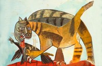 «گربه در حال خوردن پرنده». اثر پابلو روییس ای پیکاسو (Pablo Ruiz y Picasso) نقاش و شاعر اسپانیایی. ۱۹۳۹